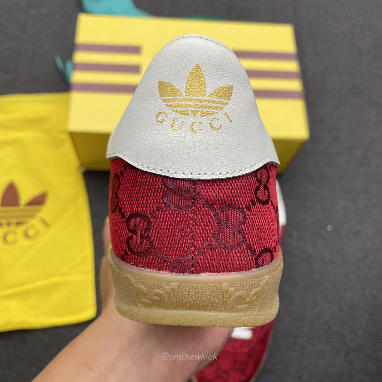 Adidas X Gucci Gazelle Original Gg Red 737967 Faaw3 6451 (5) - www.newkick.vip